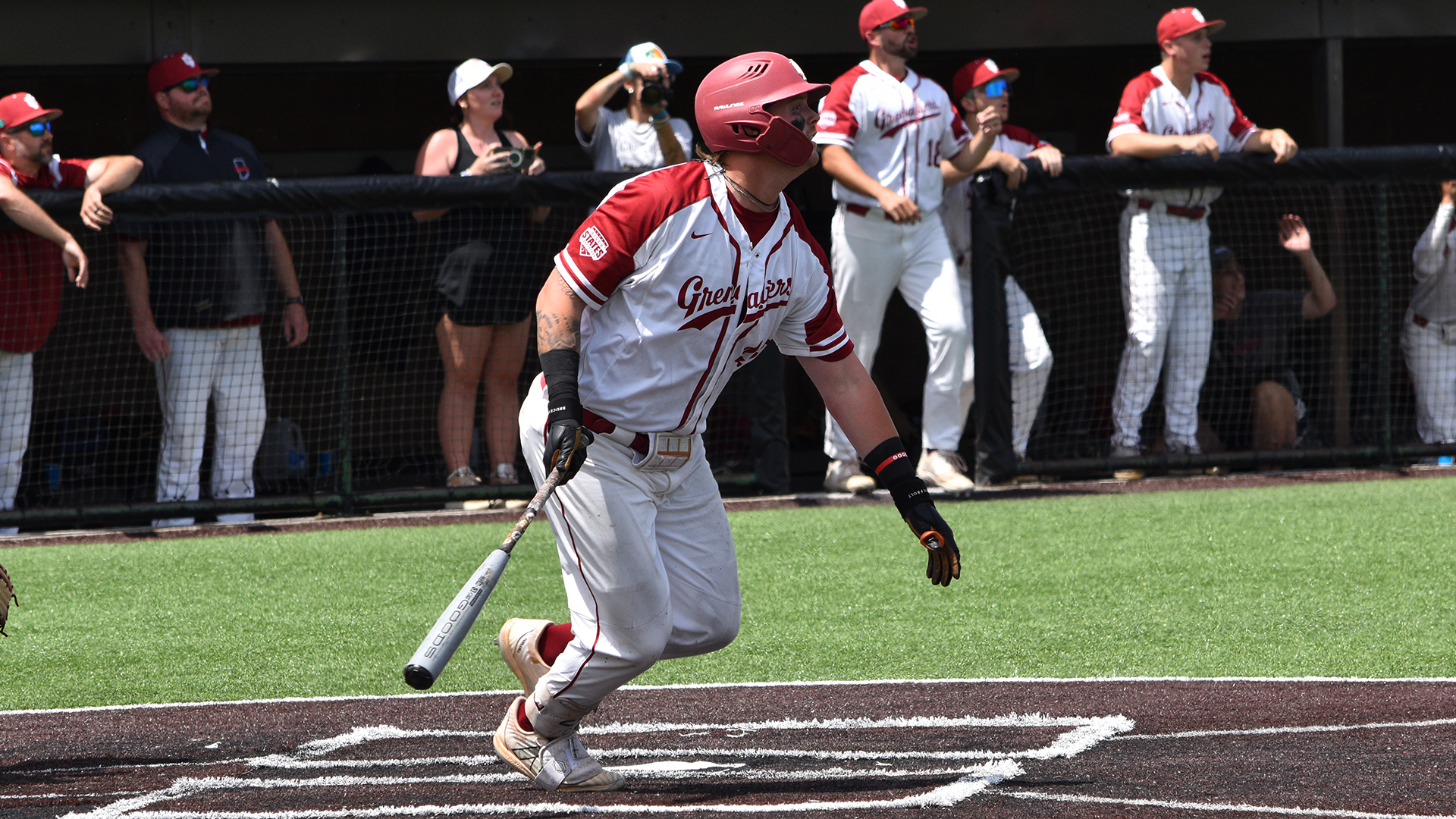 Trevor Goodwin hit the game-winning solo home run in the bottom of the eighth to lift IU Southeast to a 3-2 victory over Taylor in the Upland Bracket on Wednesday.