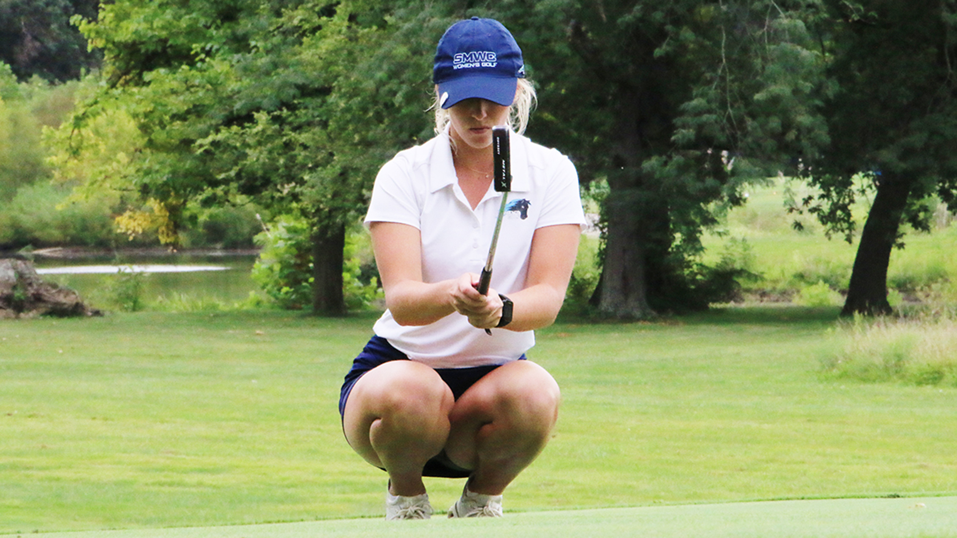 Renae Jaeger moved up nine spots on the leaderboard into fifth place after firing a 7-over 79 on Monday.