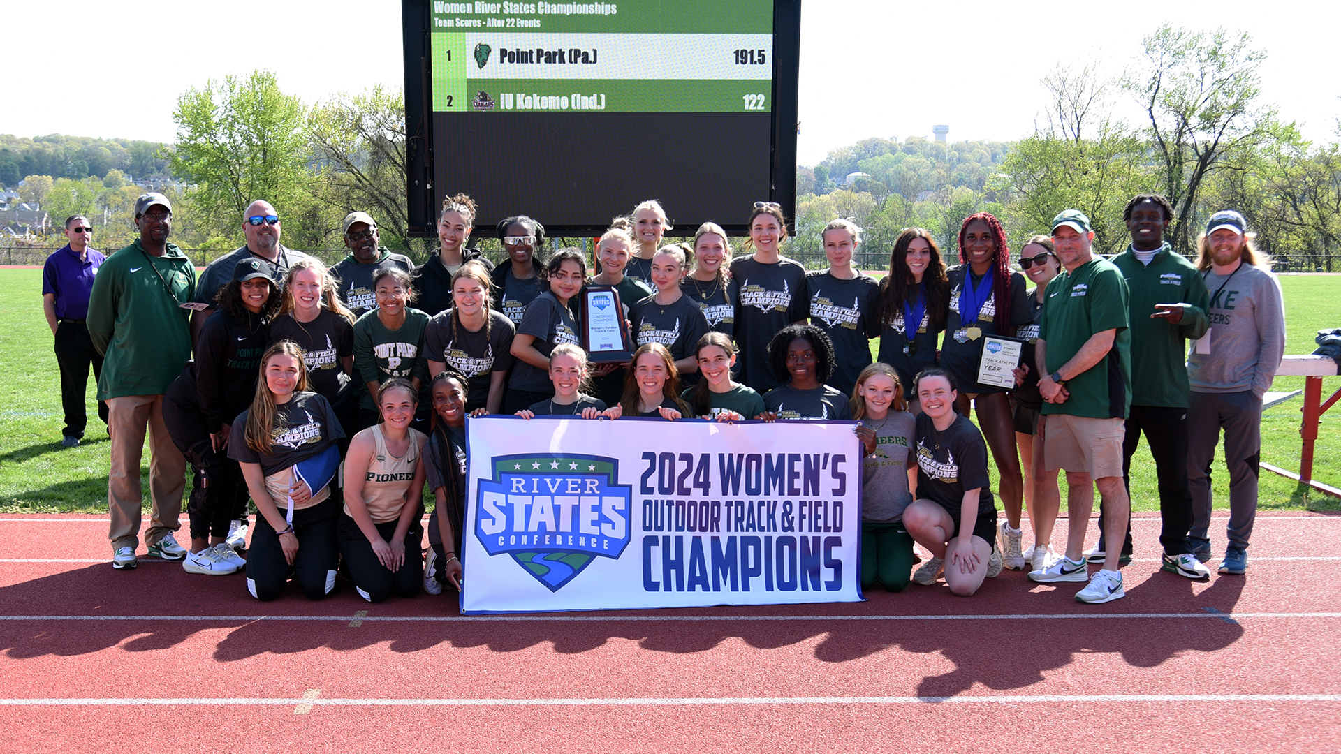 Point Park wins RSC Women's Outdoor Track & Field Championship for fourth time